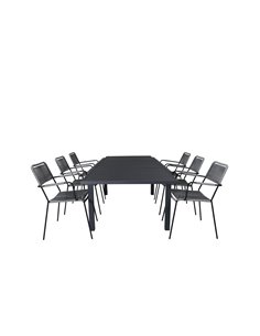 Matgrupp Marbella med Lindos matstolar, 240 × 100 cm