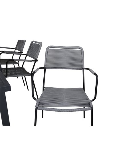 Matgrupp Marbella med Lindos matstolar, 240 × 100 cm