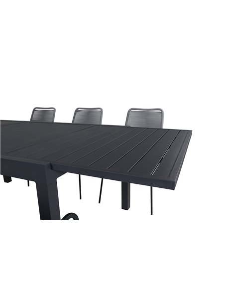 Matgrupp Marbella med Lindos matstolar, 240 × 100 cm