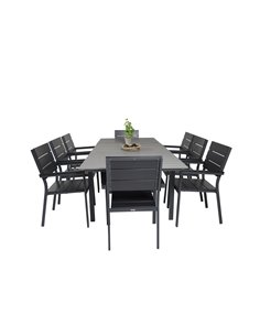 Matgrupp Levels med Levels matstolar, 160 × 100 cm