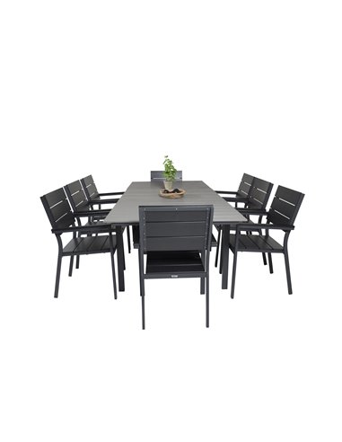 Matgrupp Levels med Levels matstolar, 160 × 100 cm