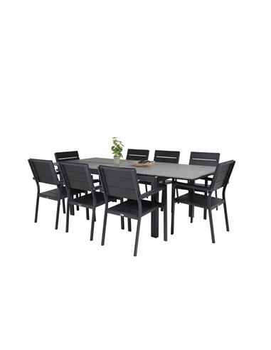 Matgrupp Levels med Levels matstolar, 160 × 100 cm