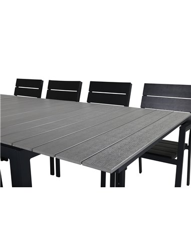 Matgrupp Levels med Levels matstolar, 160 × 100 cm