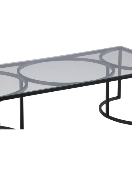 Soffbord Skanör, 140 × 70 cm, Svart