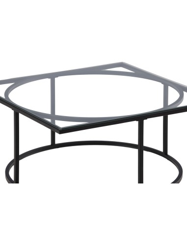 Soffbord Skanör, 90 × 90 cm, Svart