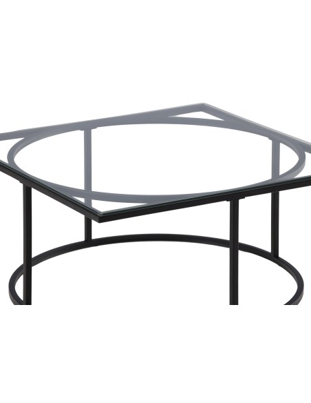 Soffbord Skanör, 90 × 90 cm, Svart