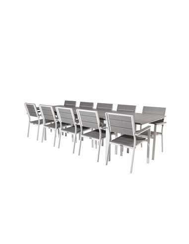 Matgrupp Levels med Levels matstolar, 229 × 100 cm