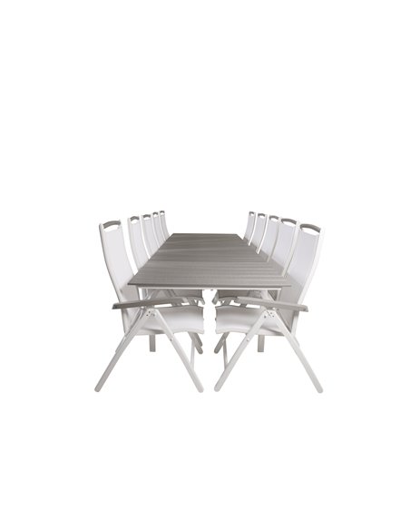 Matgrupp Levels med Albany matstolar, 229 × 100 cm