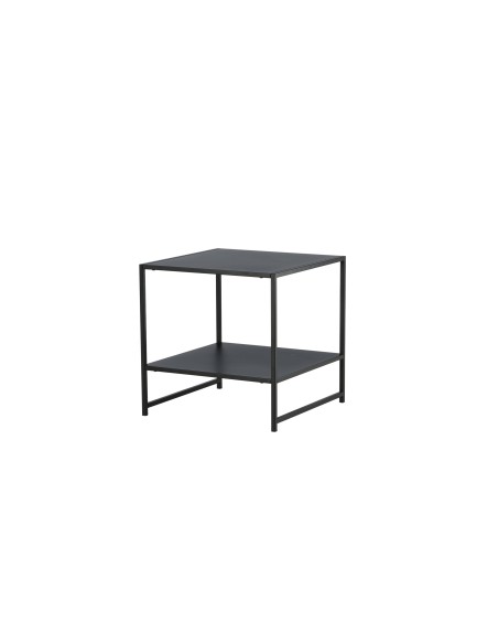 Sidobord Staal Bord, 50 × 50 cm, Svart