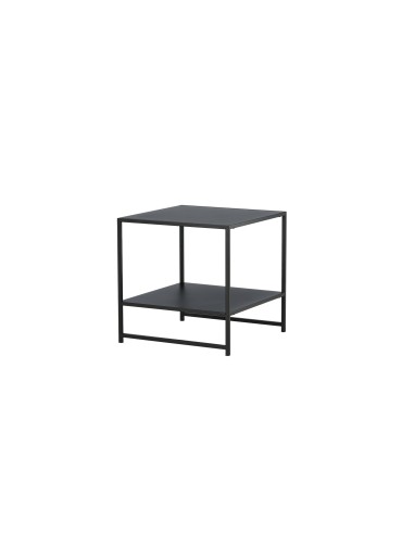 Sidobord Staal Bord, 50 × 50 cm, Svart