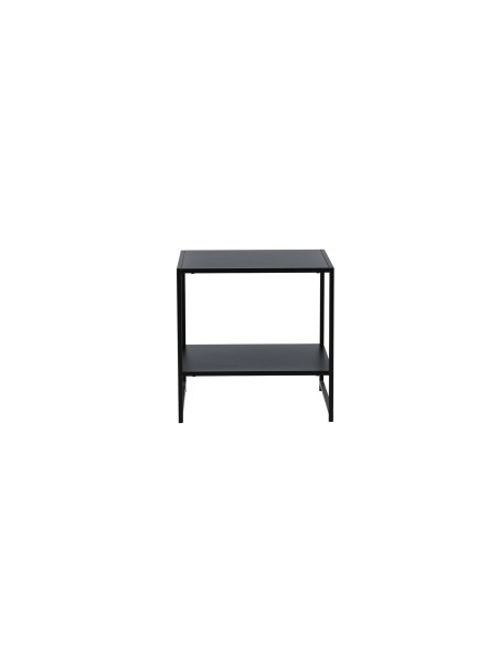 Sidobord Staal Bord, 50 × 50 cm, Svart