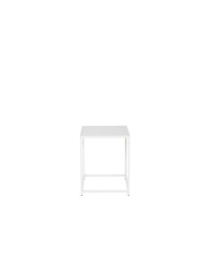 Sidobord Staal Bord, 37 × 38 cm, Vit