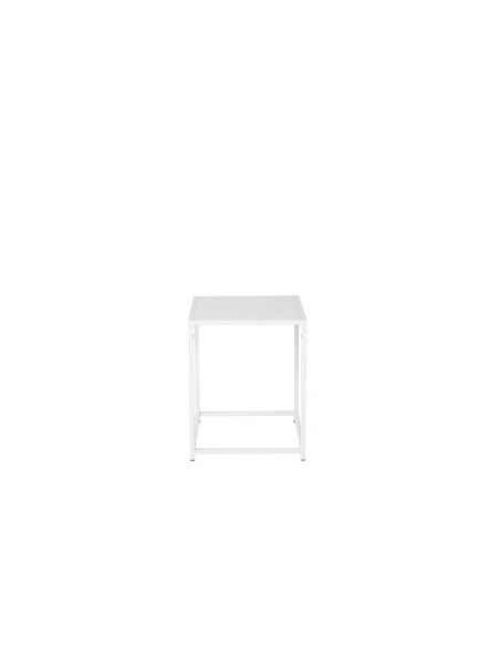 Sidobord Staal Bord, 37 × 38 cm, Vit