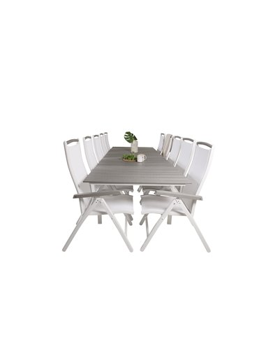 Matgrupp Levels med Albany matstolar, 229 × 100 cm