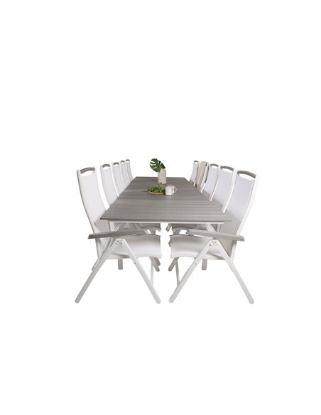 Matgrupp Levels med Albany matstolar, 229 × 100 cm