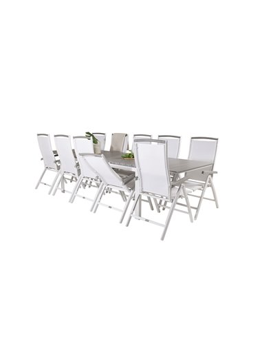 Matgrupp Levels med Albany matstolar, 229 × 100 cm