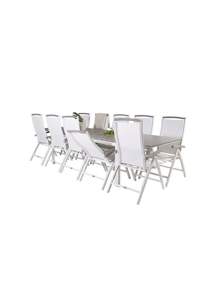 Matgrupp Levels med Albany matstolar, 229 × 100 cm