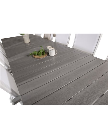 Matgrupp Levels med Albany matstolar, 229 × 100 cm