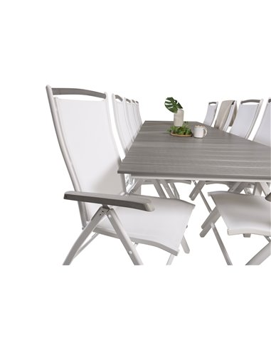 Matgrupp Levels med Albany matstolar, 229 × 100 cm