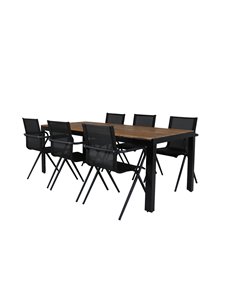 Matgrupp Bois med Alina matstolar, 205 × 90 cm 2