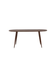 Ovalt matbord Sanford, 180 × 90 cm, Dark Brown