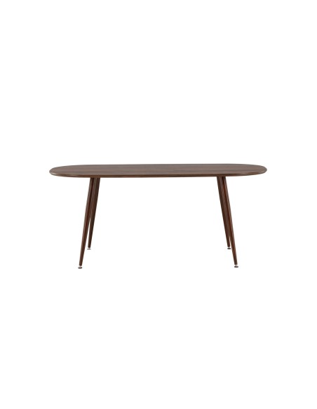 Ovalt matbord Sanford, 180 × 90 cm, Dark Brown