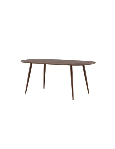 Ovalt matbord Sanford, 180 × 90 cm, Dark Brown