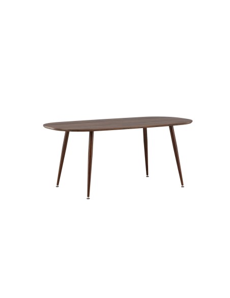 Ovalt matbord Sanford, 180 × 90 cm, Dark Brown