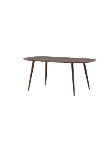 Ovalt matbord Sanford, 180 × 90 cm, Dark Brown