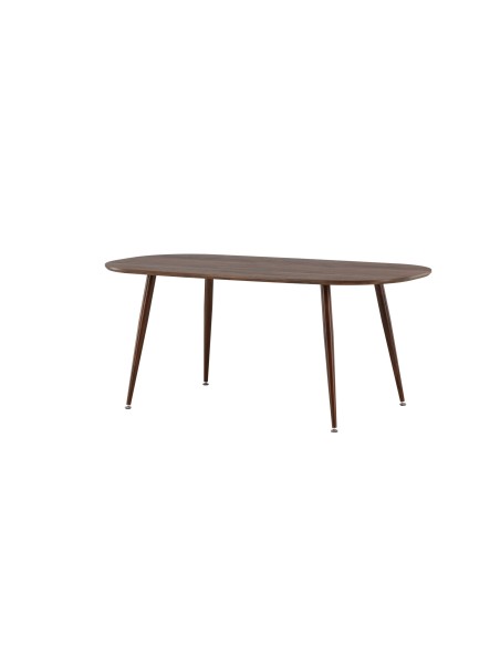 Ovalt matbord Sanford, 180 × 90 cm, Dark Brown