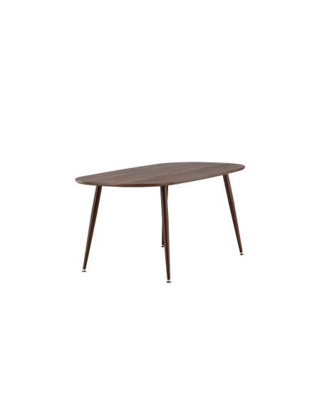 Ovalt matbord Sanford, 180 × 90 cm, Dark Brown