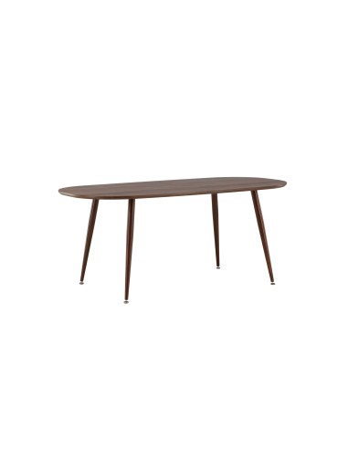 Ovalt matbord Sanford, 180 × 90 cm, Dark Brown