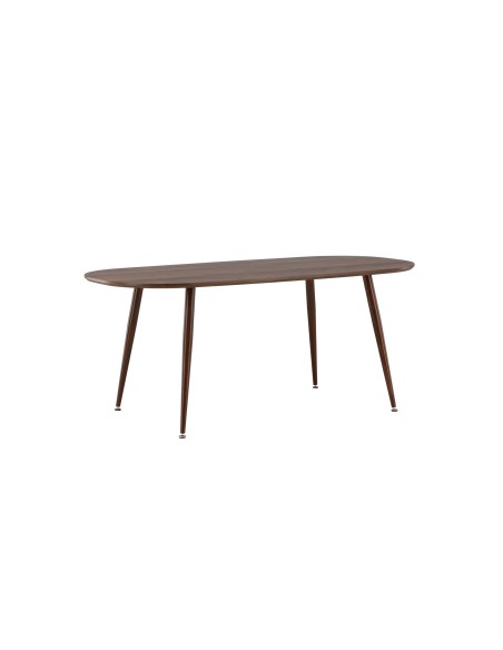Ovalt matbord Sanford, 180 × 90 cm, Dark Brown
