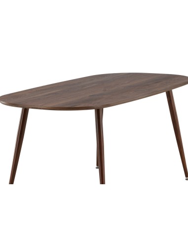 Ovalt matbord Sanford, 180 × 90 cm, Dark Brown