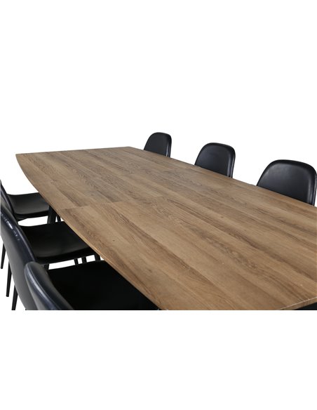 Matgrupp Inca med Polar matstolar, 160 × 85 cm