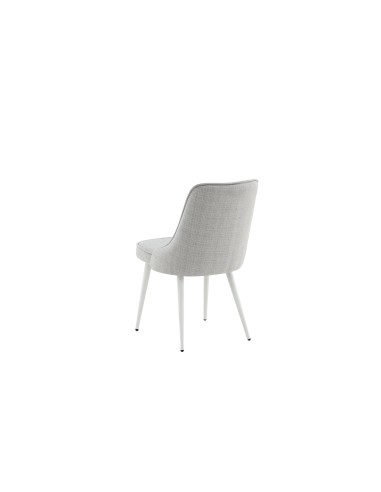 Matstol Velvet Deluxe, Ljusgrå/Vit