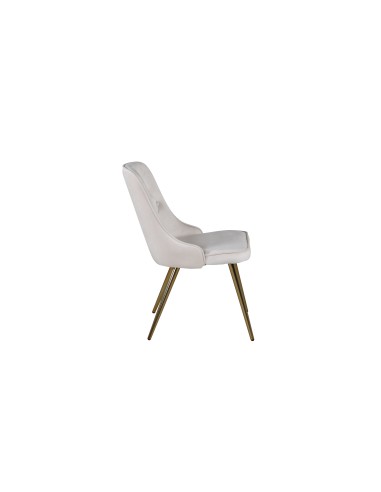 Matstol Velvet Deluxe, Beige/Guld
