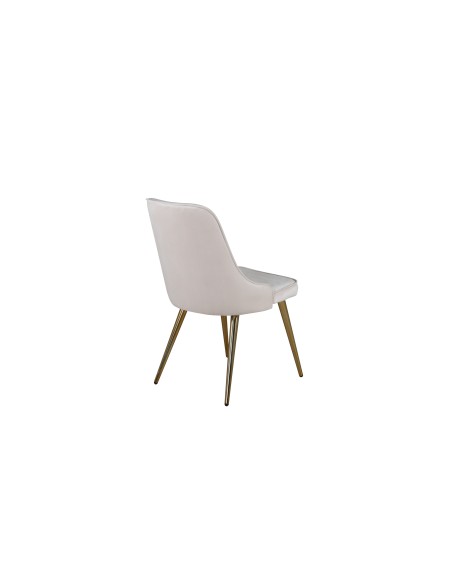 Matstol Velvet Deluxe, Beige/Guld