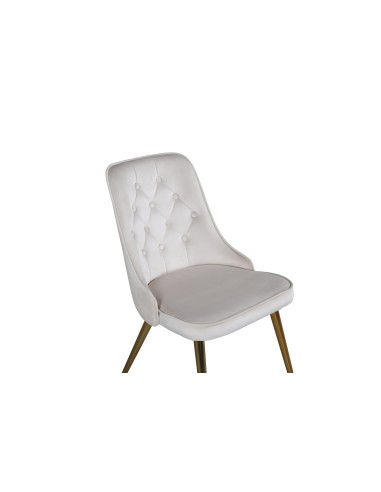Matstol Velvet Deluxe, Beige/Guld
