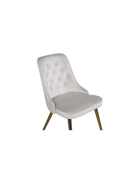 Matstol Velvet Deluxe, Beige/Guld