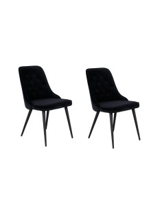 Matstol Velvet Deluxe, Svart