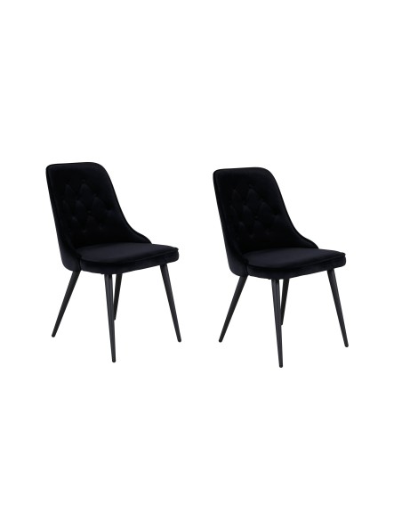Matstol Velvet Deluxe, Svart