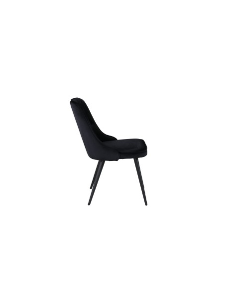 Matstol Velvet Deluxe, Svart