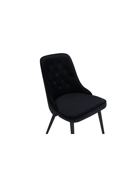 Matstol Velvet Deluxe, Svart