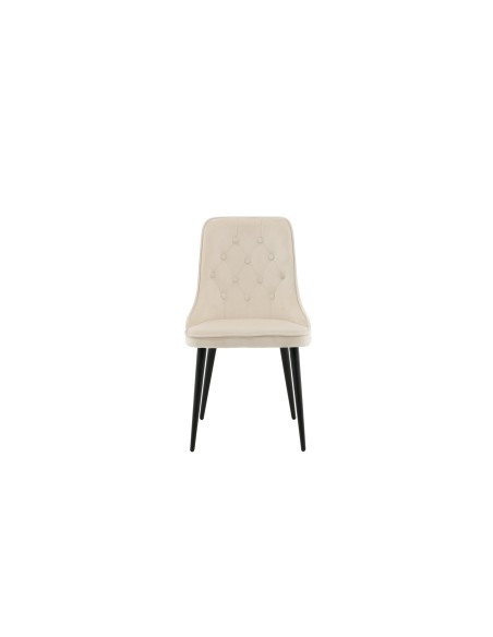 Matstol Velvet Deluxe, Beige/Svart