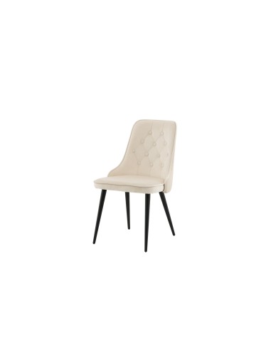 Matstol Velvet Deluxe, Beige/Svart