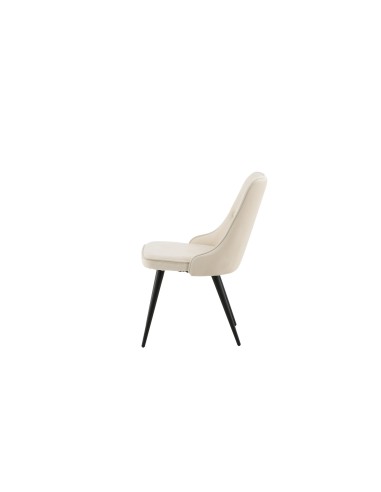 Matstol Velvet Deluxe, Beige/Svart