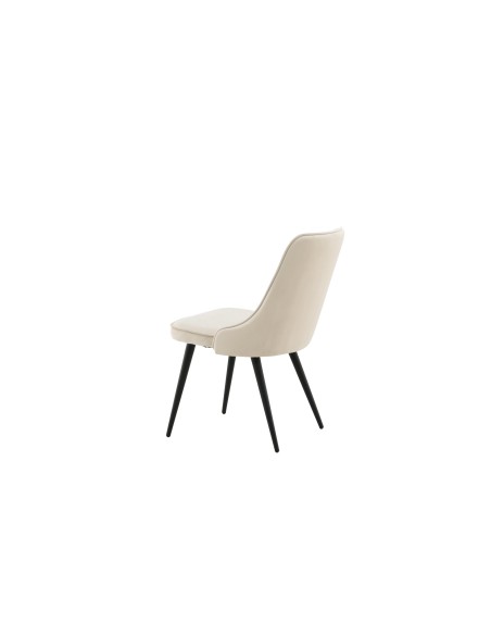 Matstol Velvet Deluxe, Beige/Svart