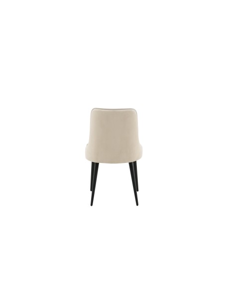 Matstol Velvet Deluxe, Beige/Svart