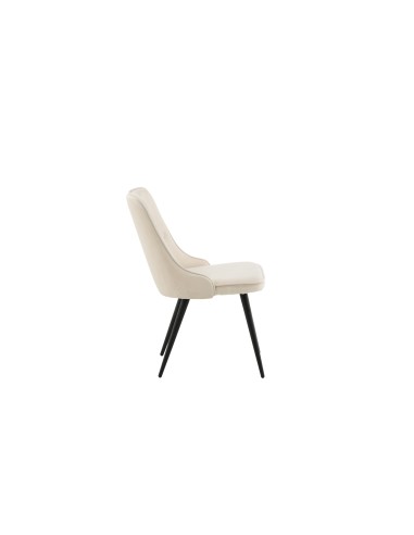 Matstol Velvet Deluxe, Beige/Svart